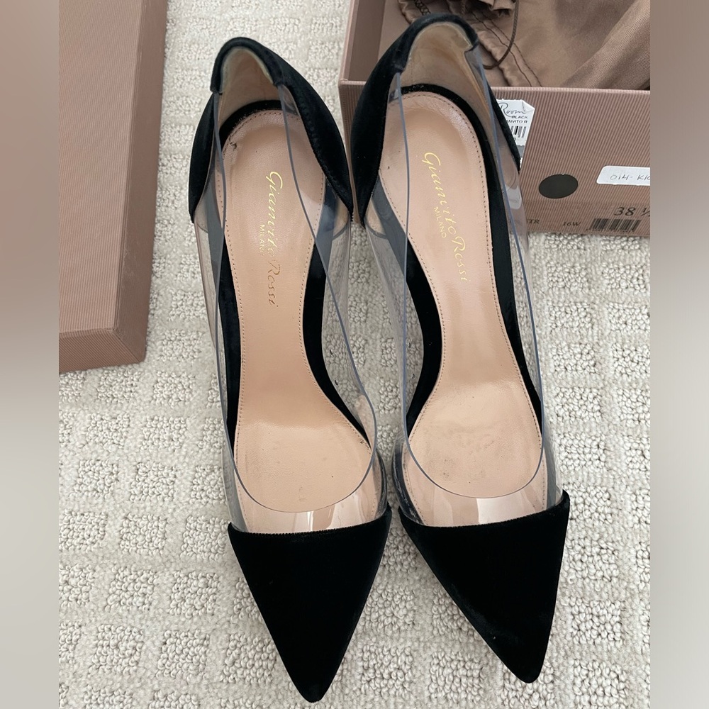 Plexi Pointed Toe Pump - image 1